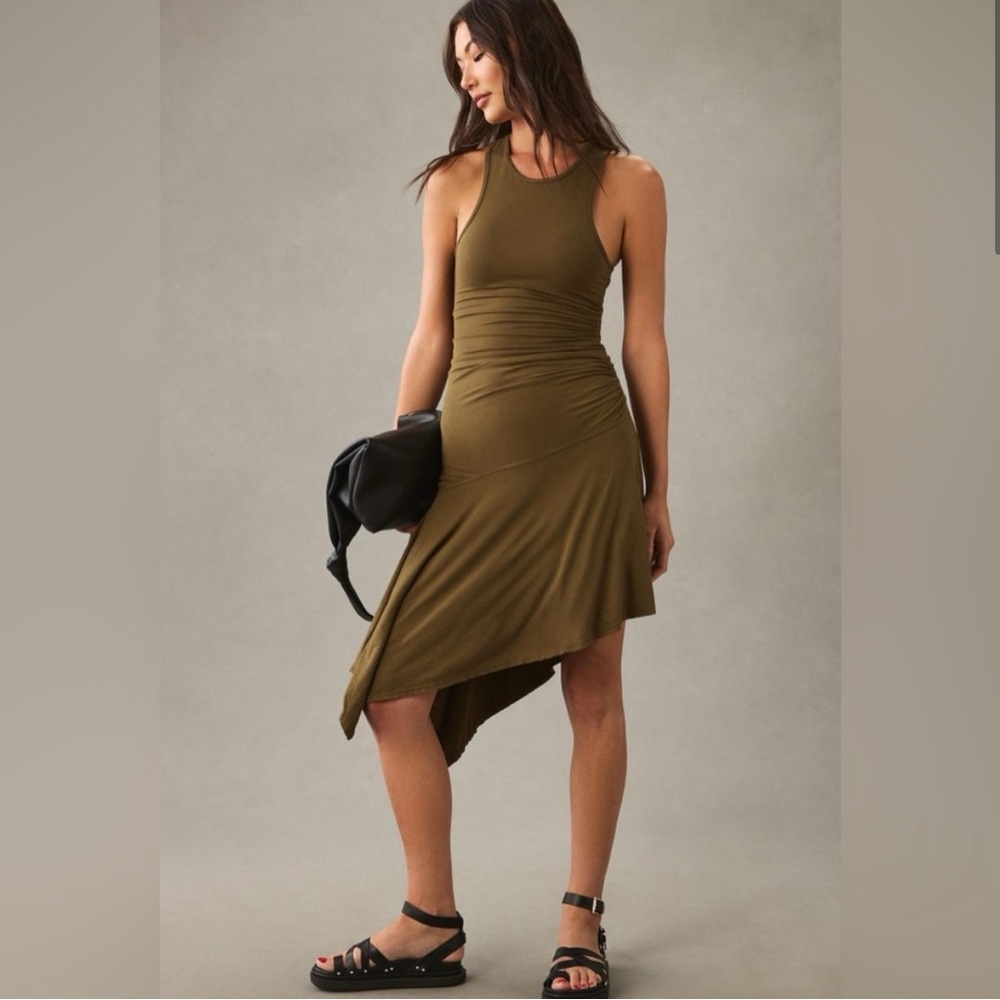 Anthropologie Daily Practice Olive Dress